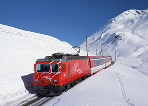 Il trenino rosso del Bernina