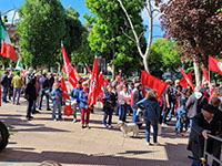 Raduno dei partecipanti al corteo