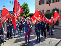 Raduno dei partecipanti al corteo