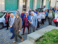 I partecipanti in piazza Di Vittorio