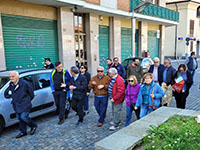 I partecipanti in piazza Di Vittorio