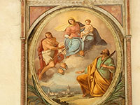 Santuario Madonna dei Boschi - pala sopra ingresso