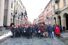Foto di gruppo in via Roma