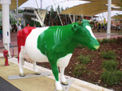 La mucca tricolore di Expo