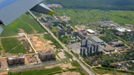 San Pietroburgo vista dall'aereo