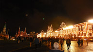 Magazzini Gum e piazza Rossa di notte