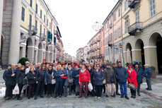 Foto di gruppo in via Roma