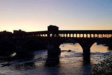 Tramonto: il ponte vecchio