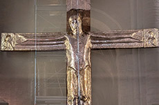 Crocefisso di Teodote in lamina d'argento dorata