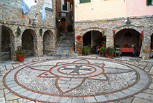 La piazza del principato di Seborga